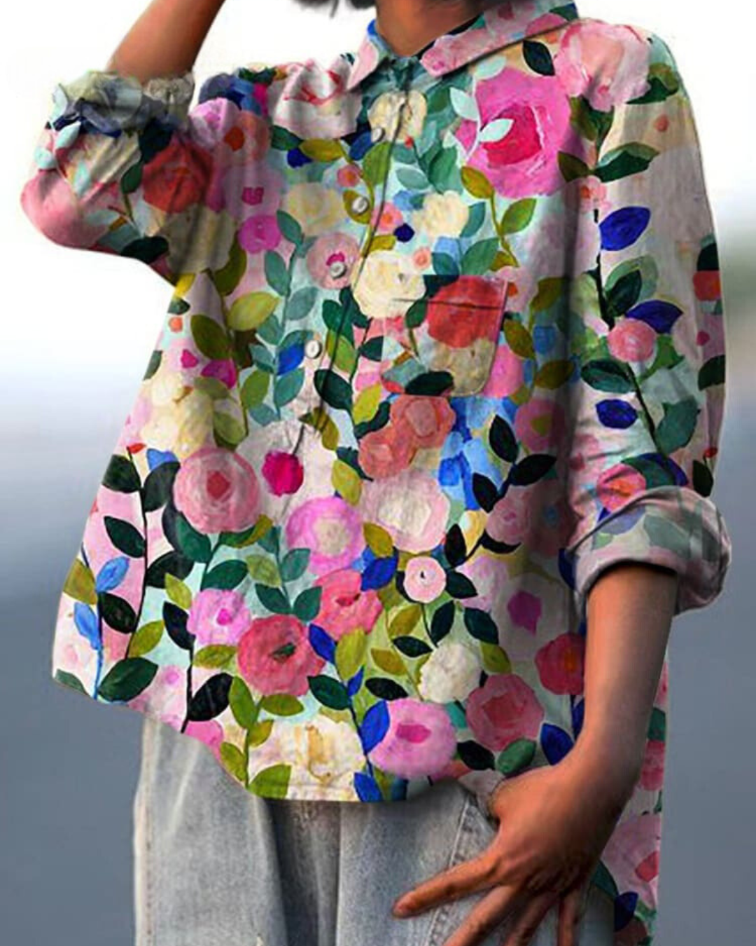 Women | Blouse with floral print