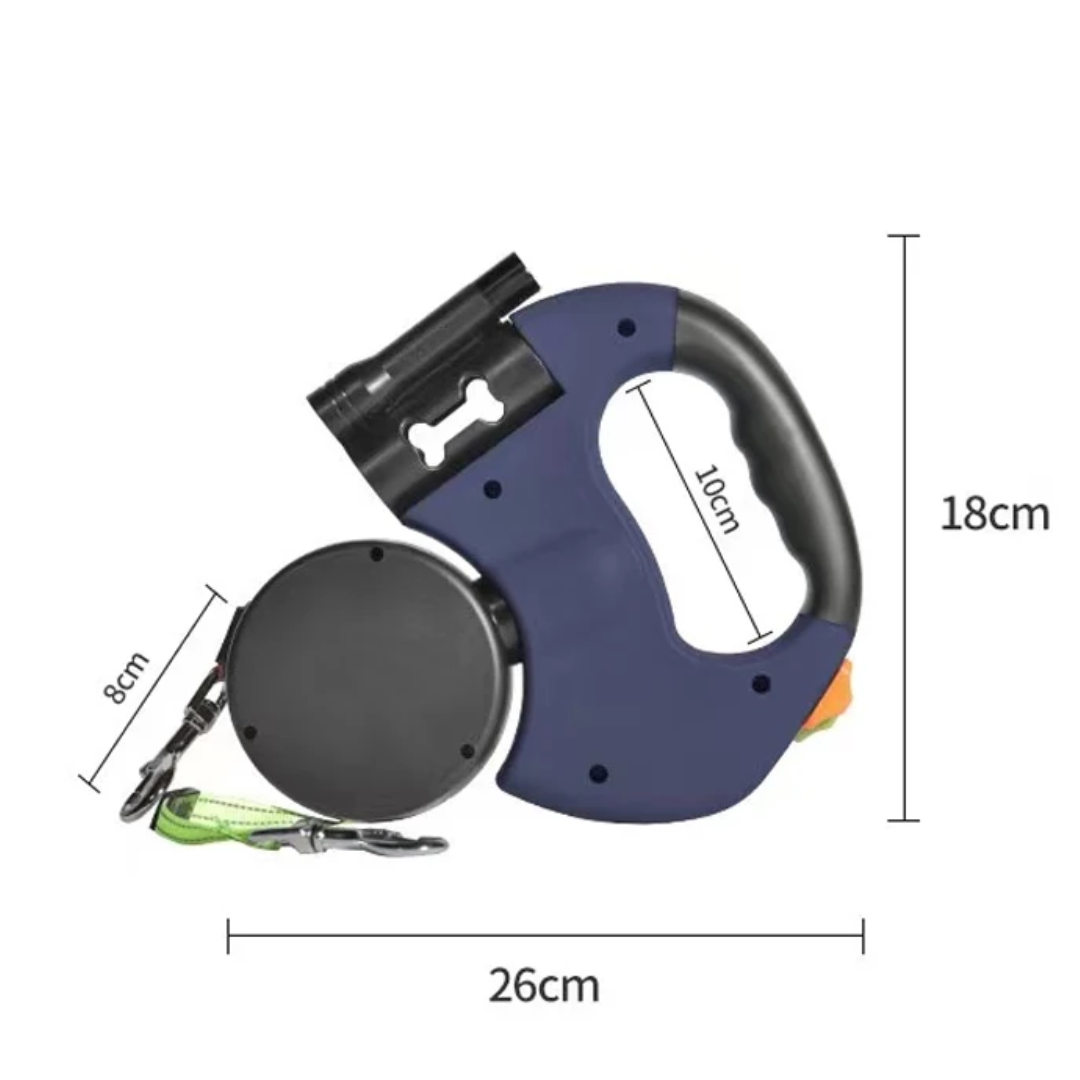 Retractable Lead for Two Dogs - Control and Safety