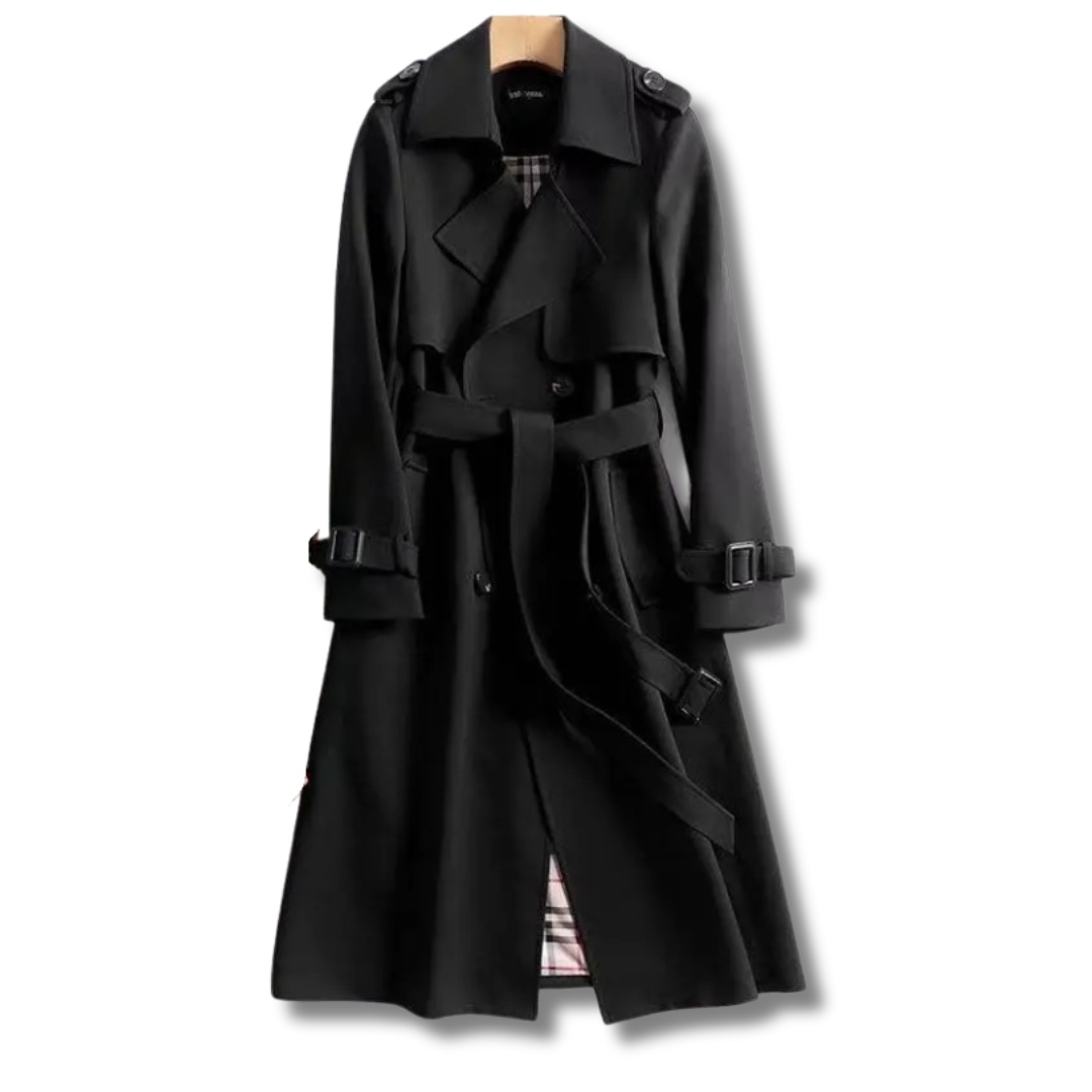 Everleigh™ | Avslappnad Elegant Långärmad Trench Coat