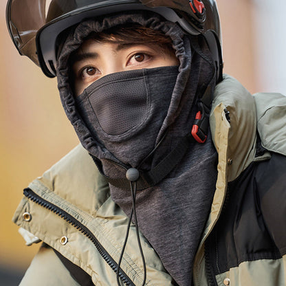 Hooded Face Mask with Neckwarmer for Cycling