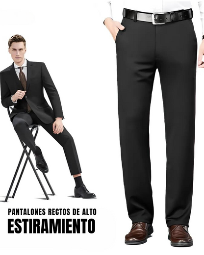 Pantalones Clásicos de Hombre de Alta Elasticidad